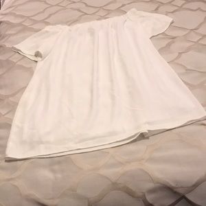 Off Shoulders White babydoll dress.